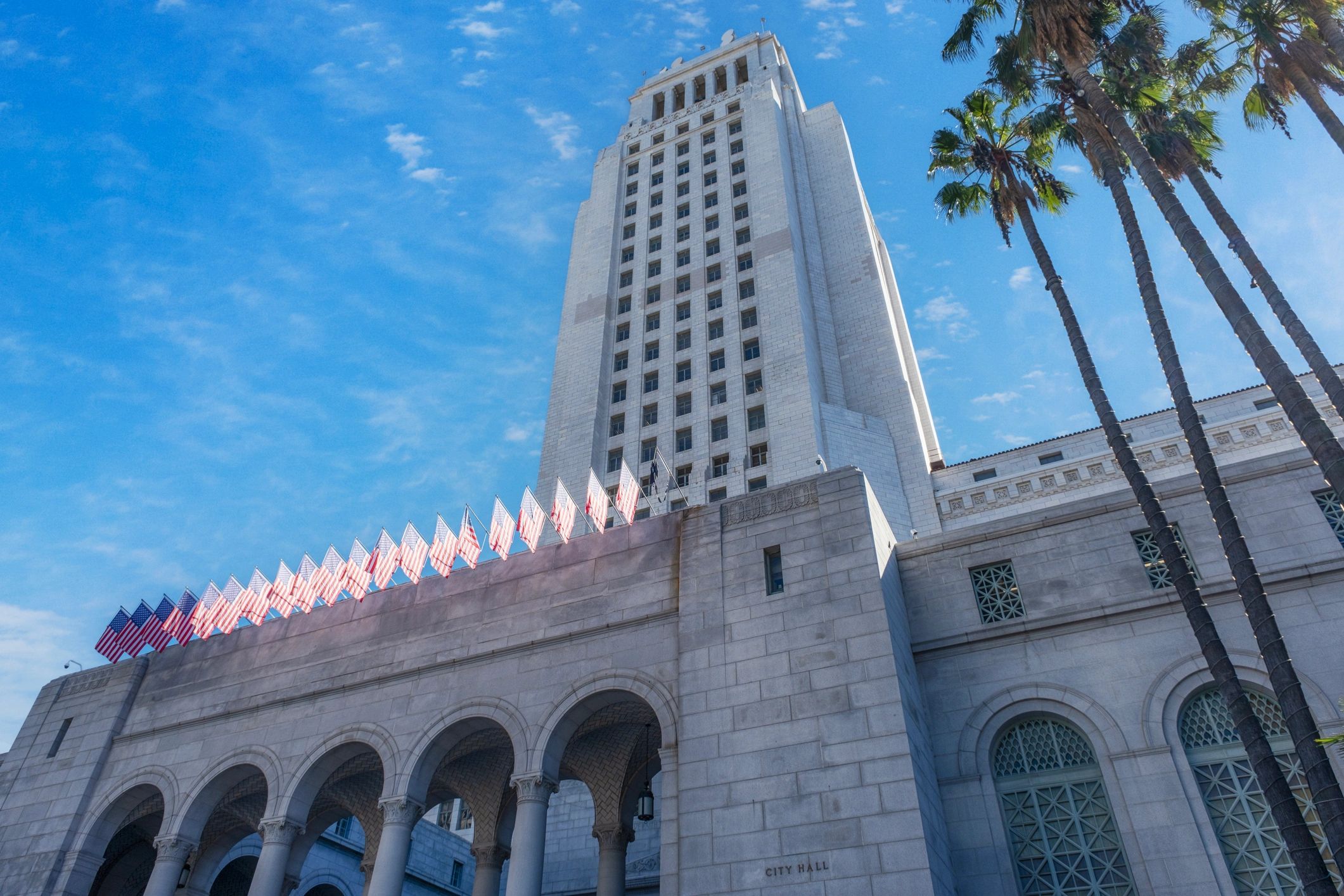 Neoclassical Architecture of City Hall of Los Angeles